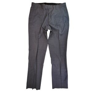 Banana Republic Slim Fit Grey‎ Wool Blend Dress Pants Mens Size 34x32